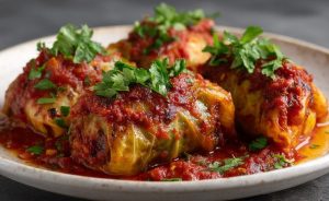 Голубці домашні з м’ясом та рисом