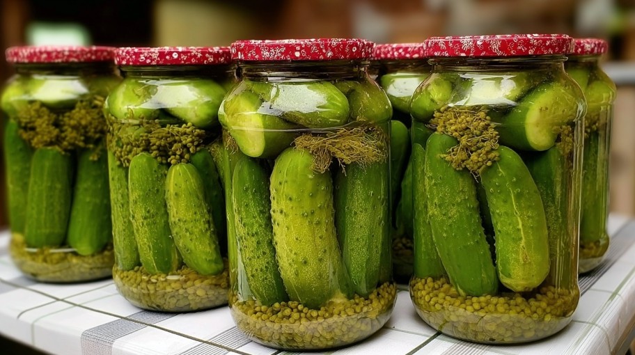 Мариновані огірки в банках — класичний домашній рецепт.
