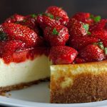 Чізкейк з полуницею
