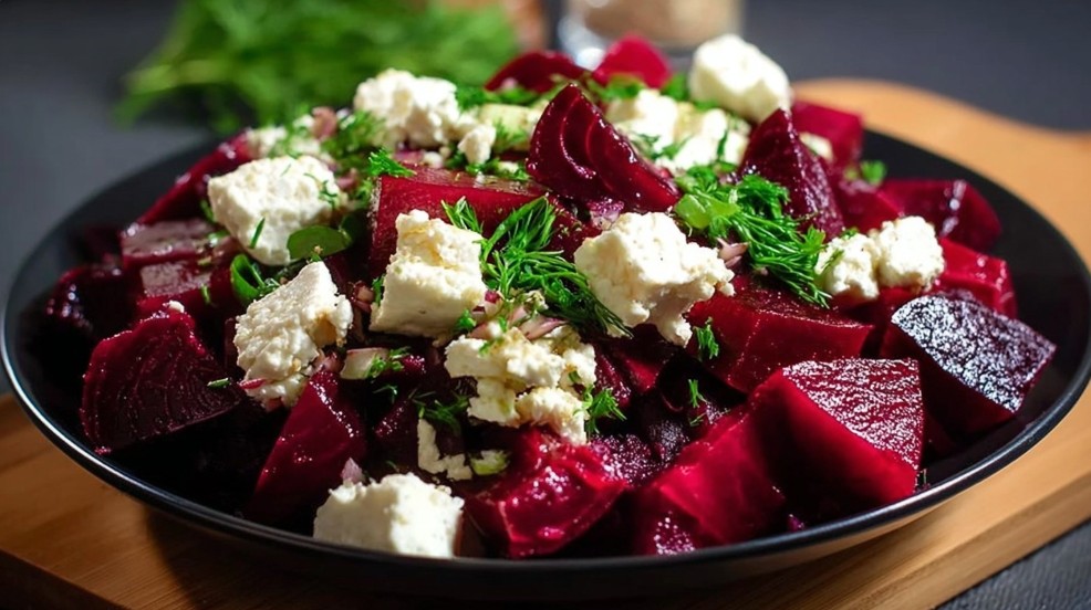 Салат із буряка та фети