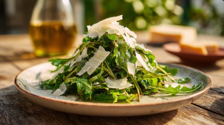 Салат із руколи та пармезану — Вечеря
