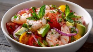 Салат з креветками