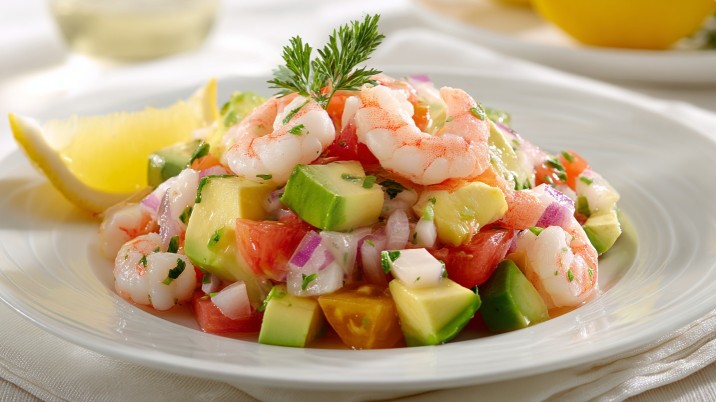 Салат з креветками — Вечеря