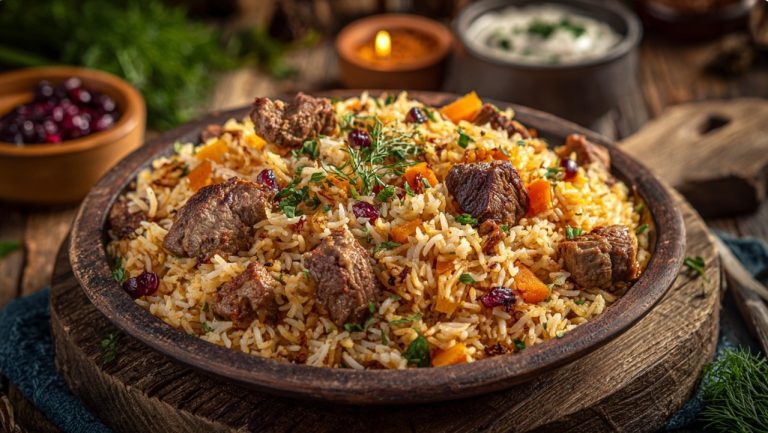 Узбецький плов з вівці — Другі страви