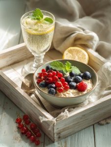 Вівсяна каша з фруктами