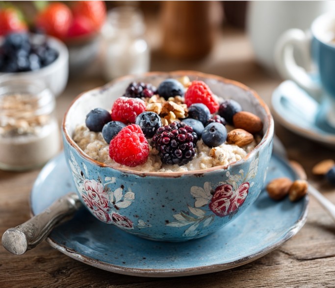 Вівсяна каша з фруктами — Каша