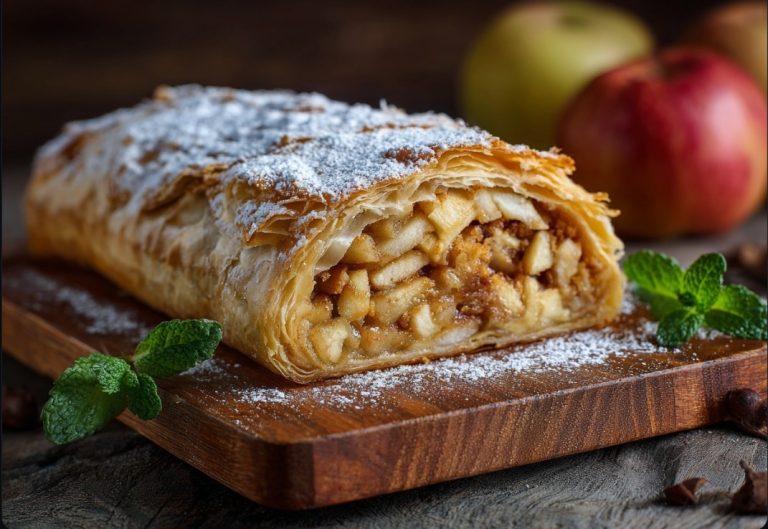 Яблучний штрудель — Десерти
