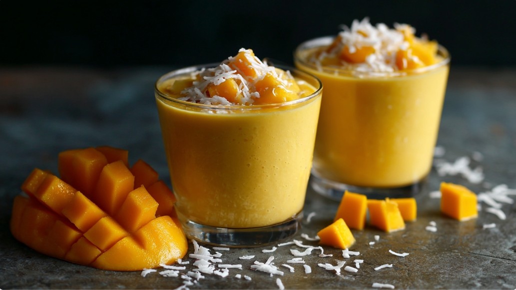 десерт мус із манго без випікання