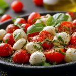 Салат із помідорами чері та моцарелою
